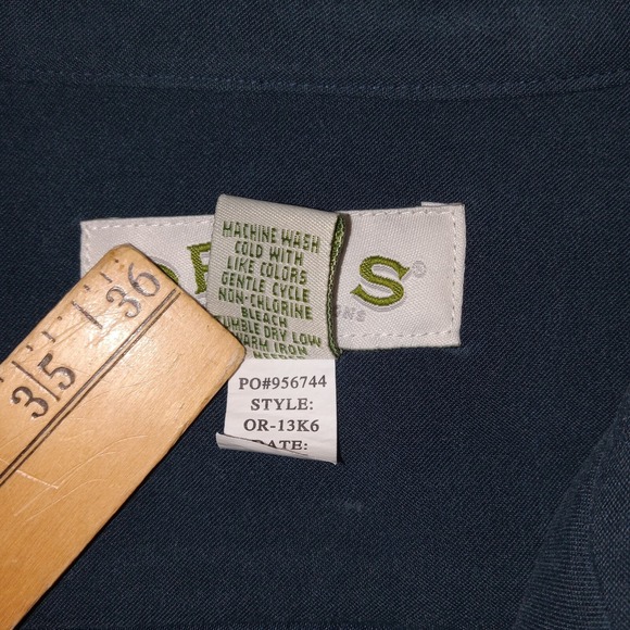 Orvis Full Zip Long Sleeve Lightweight Jacket Woman's 14 Blue - Picture 5 of 9